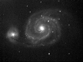 Livebild M51 + NGC5195